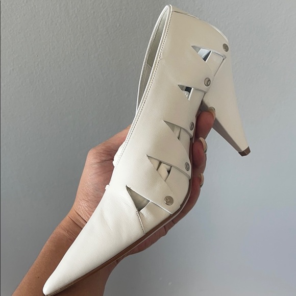 Celine White Heels - Picture 3 of 4